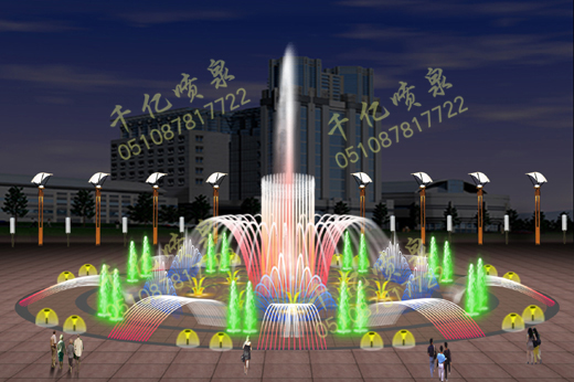 Dry type fountain 004