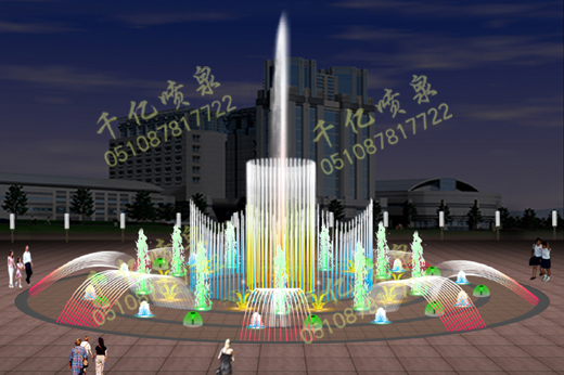 Dry type fountain 006